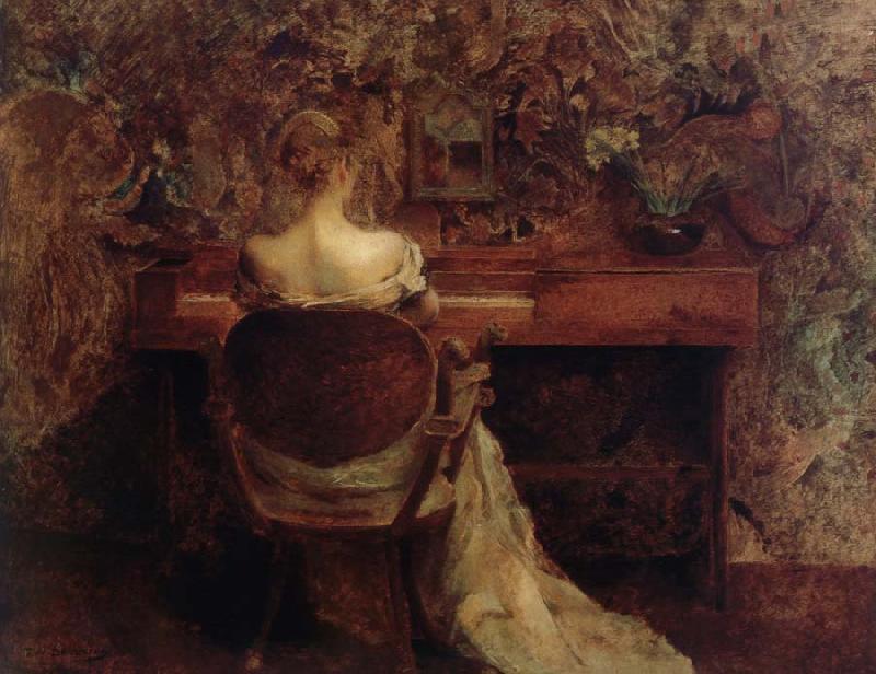 Thomas Wilmer Dewing The Spinet France oil painting art